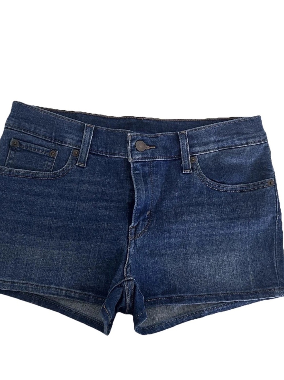 Levi’s Women’s Denim Shorts Size 29 Blue Jean Shorts Mid Rise 5‑Pocket